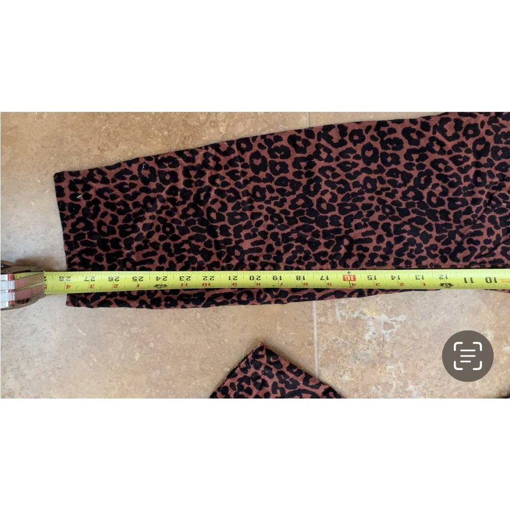 Corduroy LOFT leopard print pants NWOT SZ 31/12 jeans winter pants - Picture 7 of 10